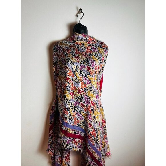 Parfois Floral Colorful Scarf Wrap - Picture 5 of 9